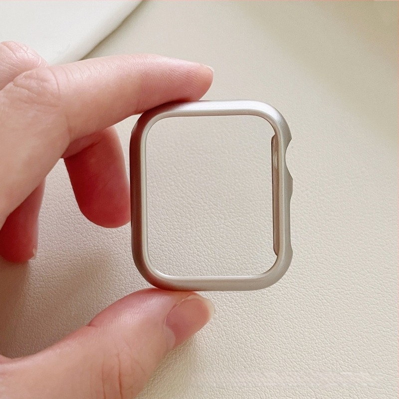 Carcasă de protecție Apple Watch, acoperire completă, cu cristale, material PC, compatibilă cu Series 9/8, SE și 10 Gen