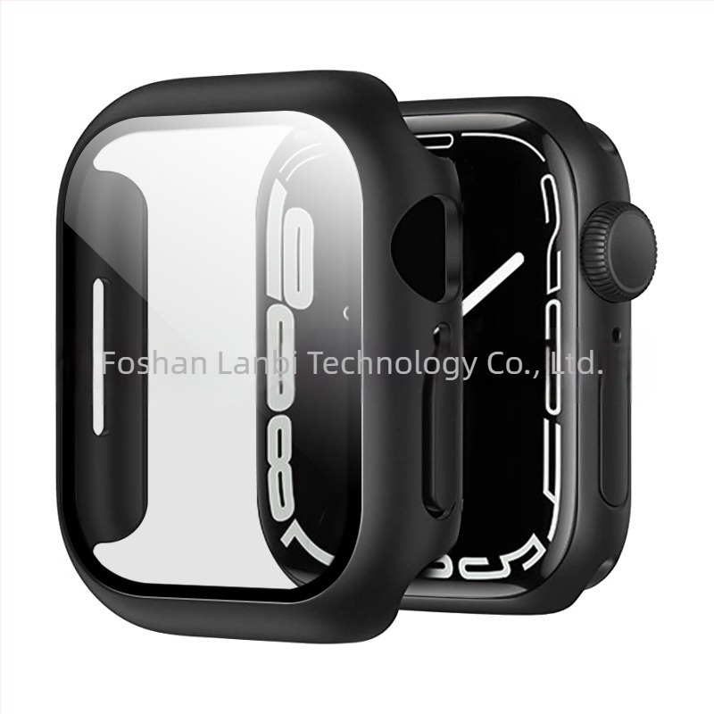 Protectie Apple Watch de la Blue Bi, All-in-One Anti-Drop, Carcasă PC cu folie temperată, Compatibilă cu generațiile 2–7