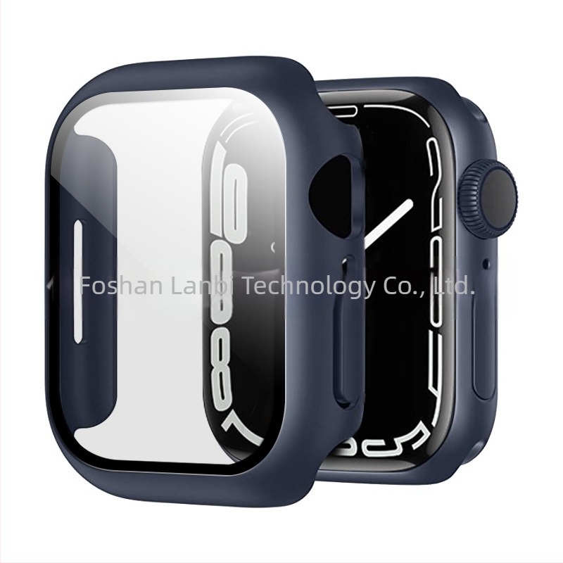 Protectie Apple Watch de la Blue Bi, All-in-One Anti-Drop, Carcasă PC cu folie temperată, Compatibilă cu generațiile 2–7