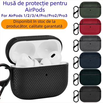 Husă de protecție AirPods Pro 2, material PC, turnare prin injecție, design simplu, compatibilă cu Apple