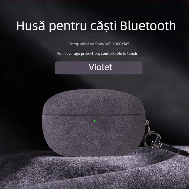 Husă pentru căști din velur de catifea pentru WF-1000XM5 — Totul inclus, Fabricat manual, Material PC, Personalizare disponibilă, Model 21266302016