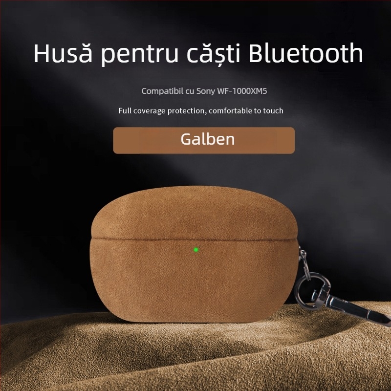 Husă pentru căști din velur de catifea pentru WF-1000XM5 — Totul inclus, Fabricat manual, Material PC, Personalizare disponibilă, Model 21266302016