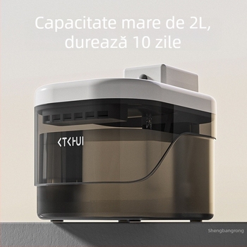 Distribuitor de apă pentru pisici cu senzor inteligent, flux silențios, filtrare, alimentare automată a apei pentru pisici și câini, fără fir