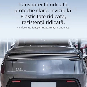 Film de nuanțare pentru faruri și stopuri Tesla Model Y / YL – film de schimbare a culorii, Negru Războinic
