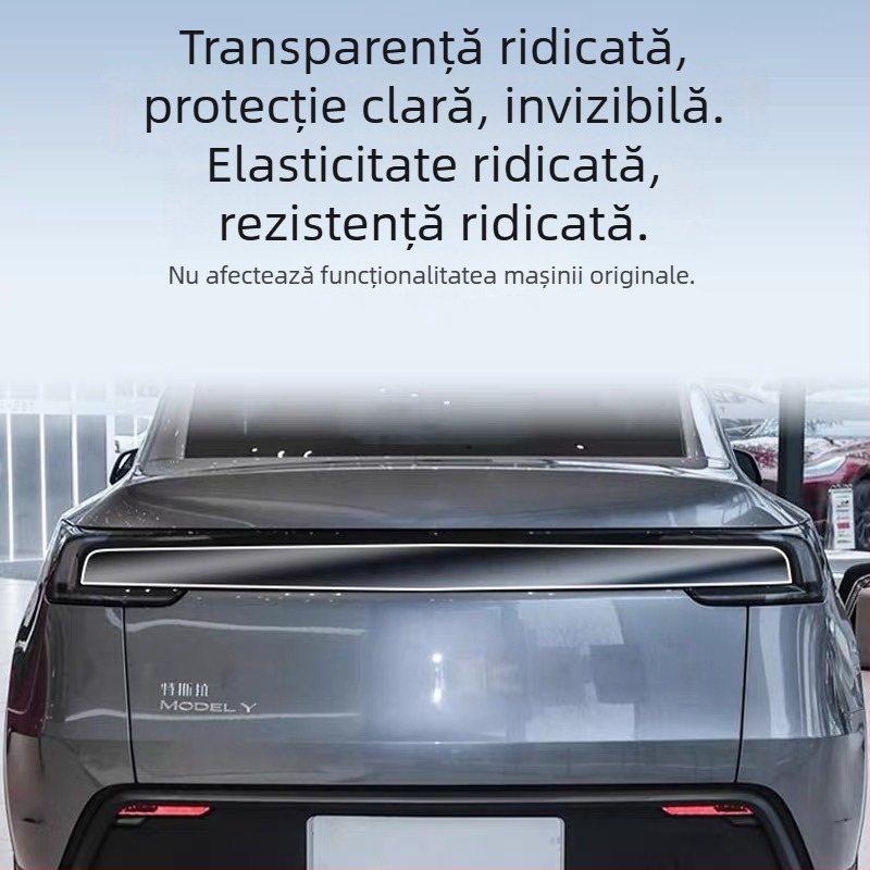 Film de nuanțare pentru faruri și stopuri Tesla Model Y / YL – film de schimbare a culorii, Negru Războinic