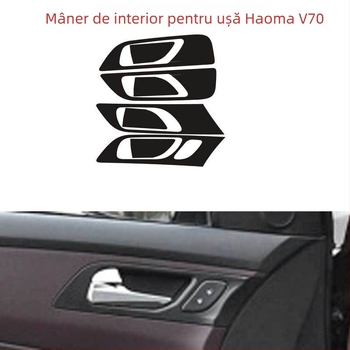 Ditu decaluri interioare din PVC carbon pentru Haima V70 – autocolante adezive pentru uși și consola centrală
