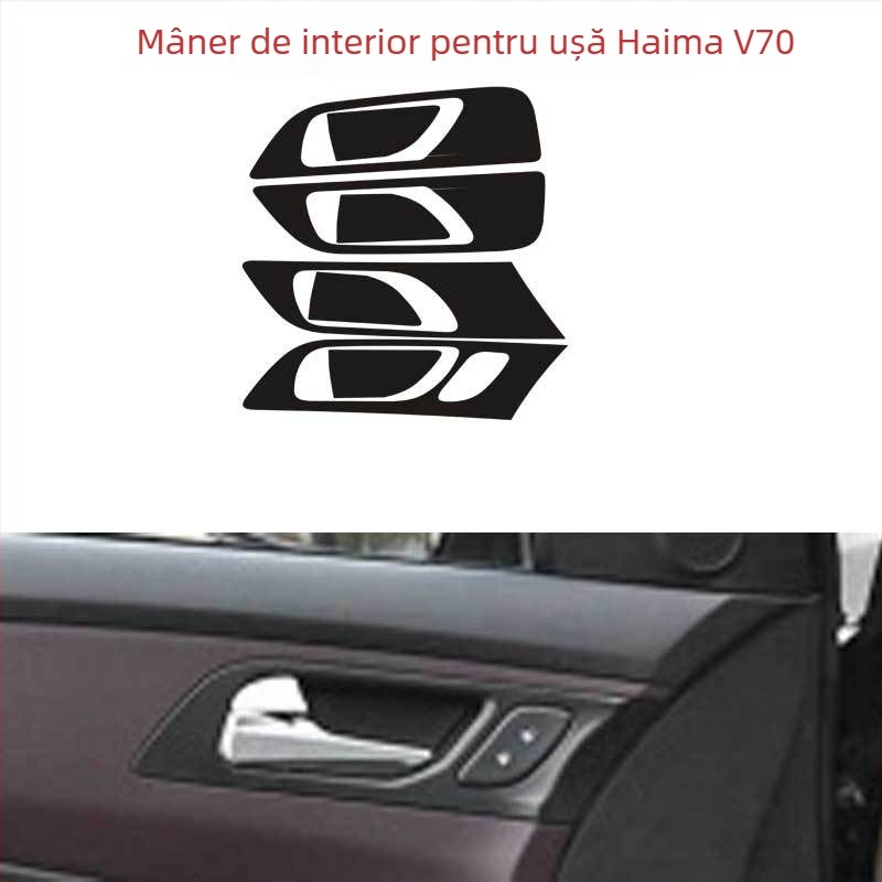 Ditu decaluri interioare din PVC carbon pentru Haima V70 – autocolante adezive pentru uși și consola centrală