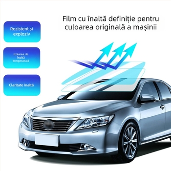 Film pentru geamuri auto, PET film izolant termic, transmisie a luminii 5–80%, izolație 40–90%, protecție UV 60–99%, grosime 2 mil