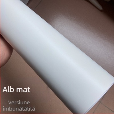 Folie vinil cu fibră de carbon pentru mașină – autocolant interior, alb perlat ceramic, folie schimbătoare de culoare
