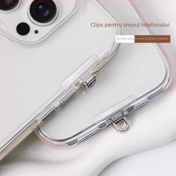 Lanier pentru telefon din oțel inoxidabil, cu șnur PU și cataramă metalică, ștanțare