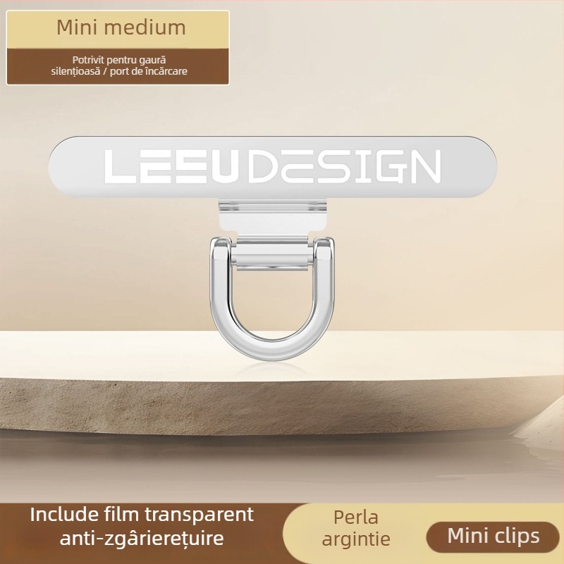 Lanier pentru telefon din oțel inoxidabil, cu șnur PU și cataramă metalică, ștanțare