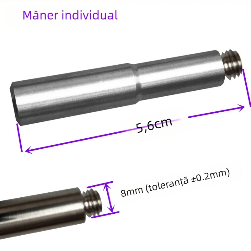 Mâner robinet din oțel inoxidabil 304 pentru apă fierbinte și rece, finisaj periat, miez de disc ceramic, construcție monobloc, deschidere spirală