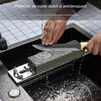 Suport pentru piatră de ascuțit diamantată, telescopic, îngroșat, cadru fix, unghi fix