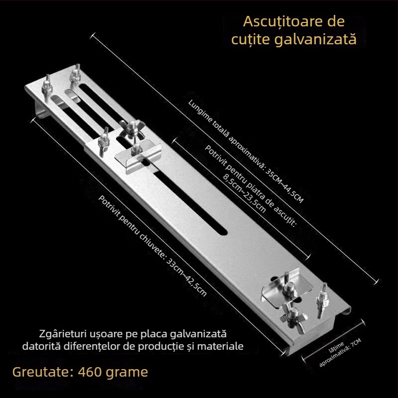 Suport pentru piatră de ascuțit diamantată, telescopic, îngroșat, cadru fix, unghi fix