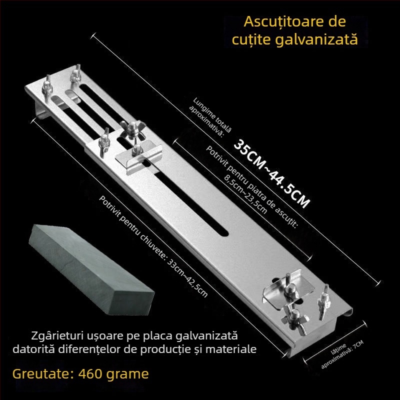Suport pentru piatră de ascuțit diamantată, telescopic, îngroșat, cadru fix, unghi fix