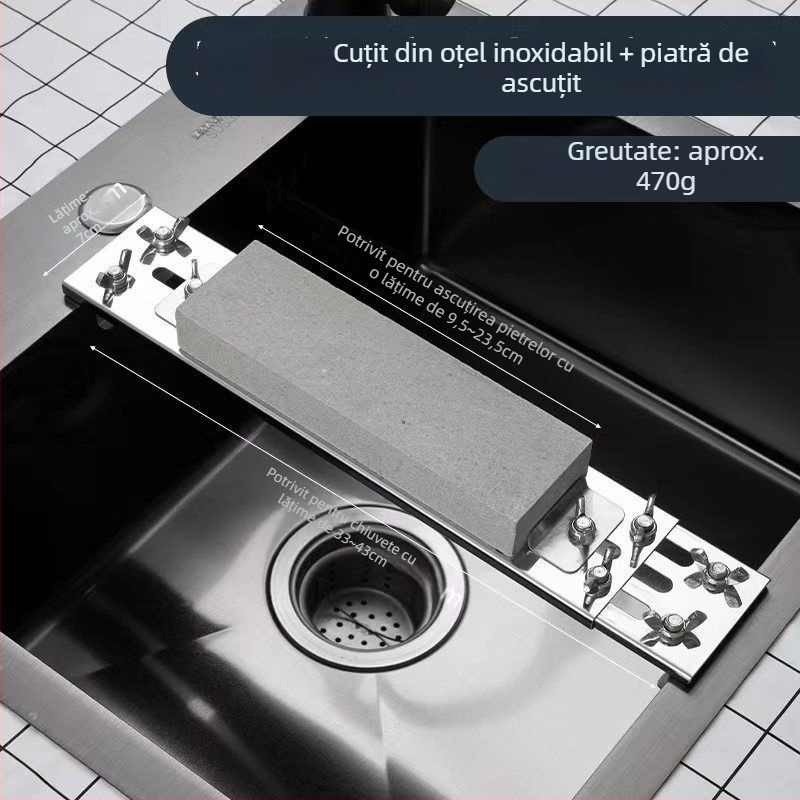 Suport pentru piatră de ascuțit diamantată, telescopic, îngroșat, cadru fix, unghi fix