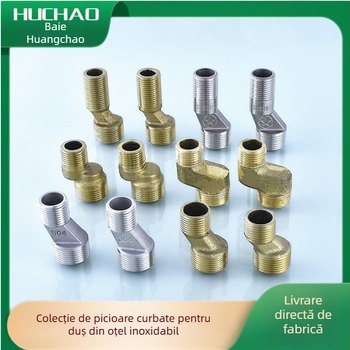 Fitinguri pentru duș cu cot – reductie, conector excentric, articulație unică, oțel inoxidabil 304