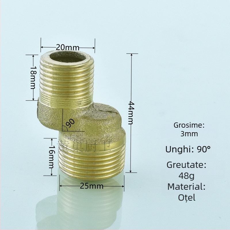 Fitinguri pentru duș cu cot – reductie, conector excentric, articulație unică, oțel inoxidabil 304