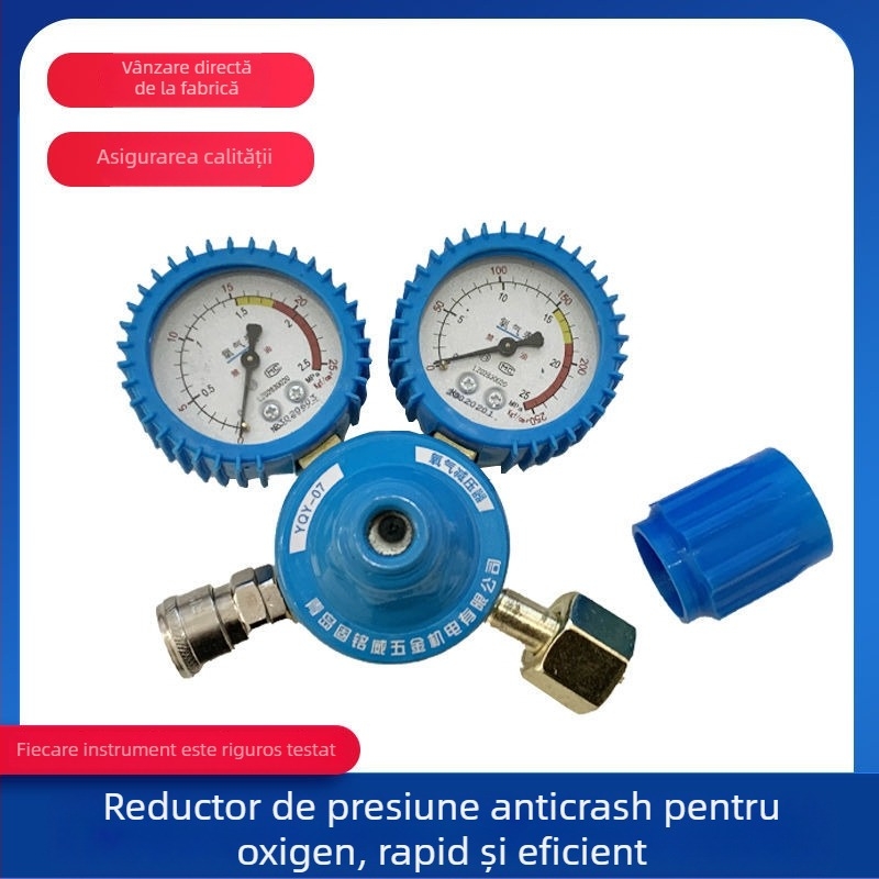 Pistol de umflare cu gură lungă pentru pungile de pește, instrument de oxigenare cu țeavă de oxigen, manometru, kit de oxigenare cu o poziție și cu două poziții, pentru ambalare logistică