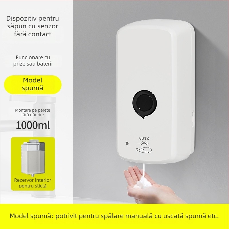 Dispenser de săpun montat pe perete cu senzor – ABS, certificat CE, Andus