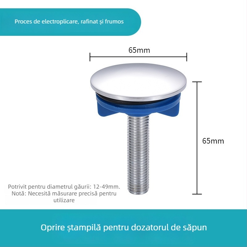 Capac pentru orificiul chiuvetei – aliaj de zinc, stil modern minimalist, marcă All things red, model Other