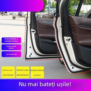 Bandă etanșare din cauciuc pentru uși auto – Yinuo Technology, universală, pentru întreg vehicul, izolare fonică, impermeabilă