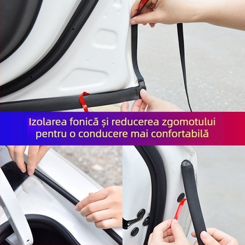 Bandă etanșare din cauciuc pentru uși auto – Yinuo Technology, universală, pentru întreg vehicul, izolare fonică, impermeabilă