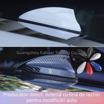 Antena radio auto, design aripă de rechin, montaj cu adeziv, compatibil universal, 1V, 1A, durată de viață 5 ani