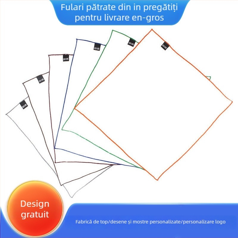 Showa batistă de buzunar din in pentru costum bărbătesc, țesătură simplă, țesătură vopsită, vara 2025