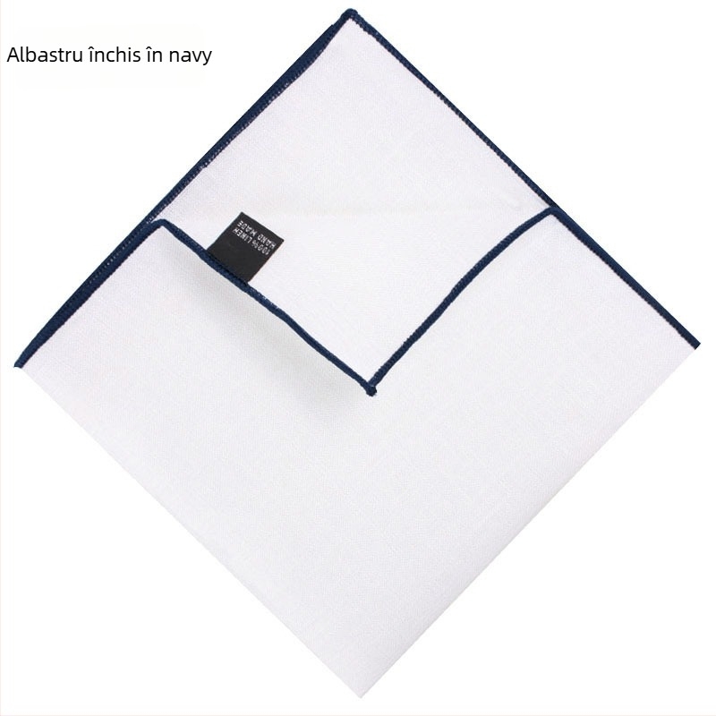 Showa batistă de buzunar din in pentru costum bărbătesc, țesătură simplă, țesătură vopsită, vara 2025