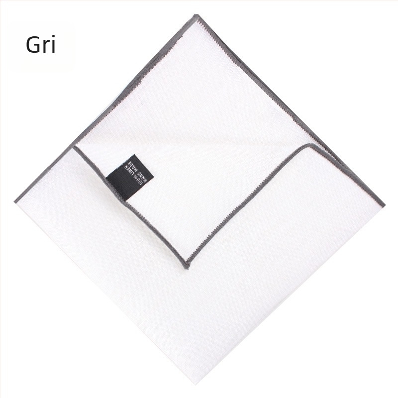 Showa batistă de buzunar din in pentru costum bărbătesc, țesătură simplă, țesătură vopsită, vara 2025