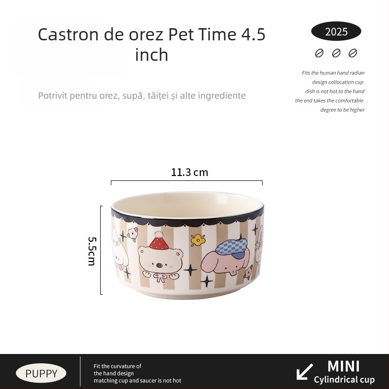 Set ceramic de boluri, farfurii și platouri cu model în dungi și formă neregulată, compatibil cu microunde, imprimare logo disponibil