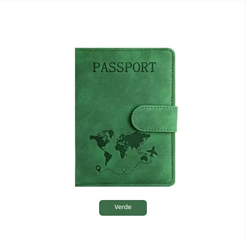 Portofel pentru pașaport și documente din piele PU cu culoare schimbătoare, cu multiple sloturi pentru carduri, slot pentru pașaport și certificat, închidere magnetică