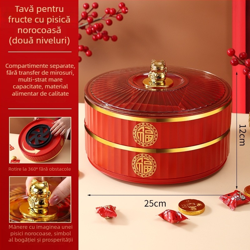 Farfurie de fructe din plastic, stil chinezesc, nou stil chinezesc