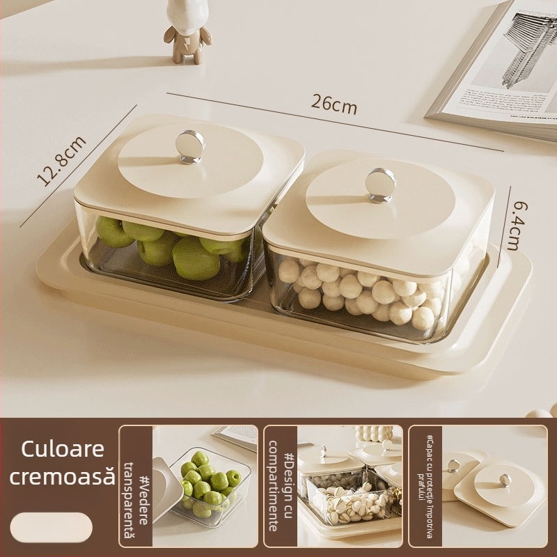 Platou pentru fructe - plastic, stil simplu-lux, lansare în 2024, calitate superioară
