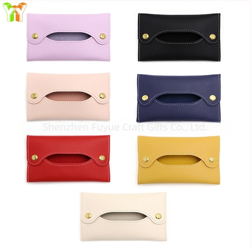 Geantă din piele pentru șervețele | Compatibilă cu șervețele demontabile | Capac multifuncțional pentru șervețete | Model XY24102417 | Potrivită pentru mașină, living, baie