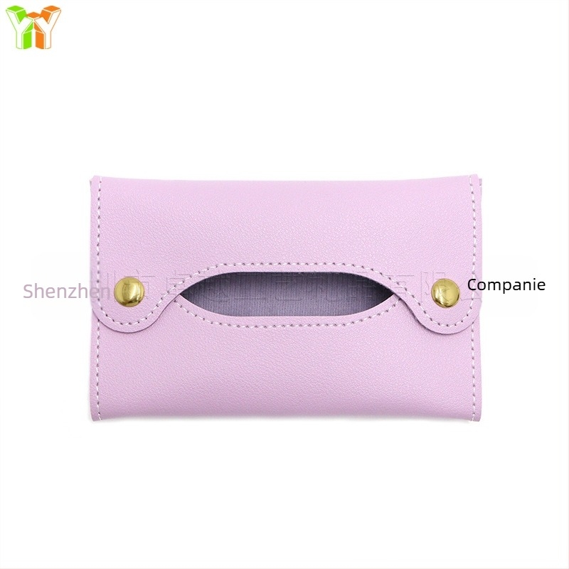 Geantă din piele pentru șervețele | Compatibilă cu șervețele demontabile | Capac multifuncțional pentru șervețete | Model XY24102417 | Potrivită pentru mașină, living, baie