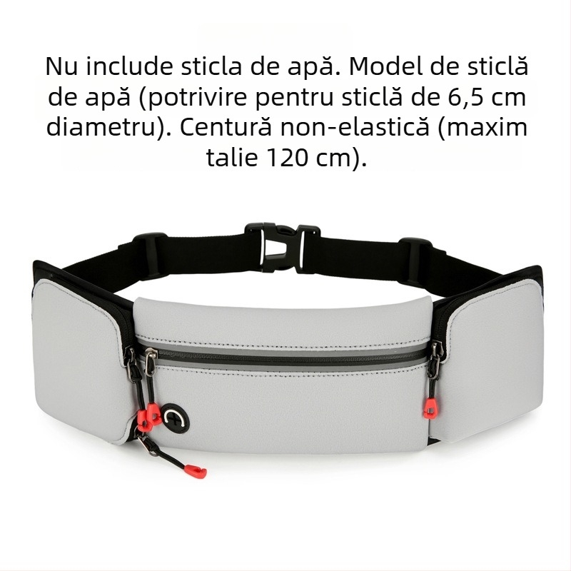 Borsetă de talie sport - ultra-ușoară, reflectorizantă pentru noapte, țesătură diving, unisex, pentru sporturi în aer liber