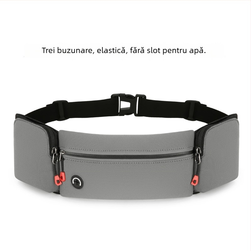 Borsetă de talie sport - ultra-ușoară, reflectorizantă pentru noapte, țesătură diving, unisex, pentru sporturi în aer liber