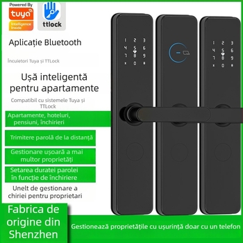 Încuietoare de ușă cu amprentă pentru uși de securitate și din lemn, Da pi yang, aliaj de aluminiu, model N333