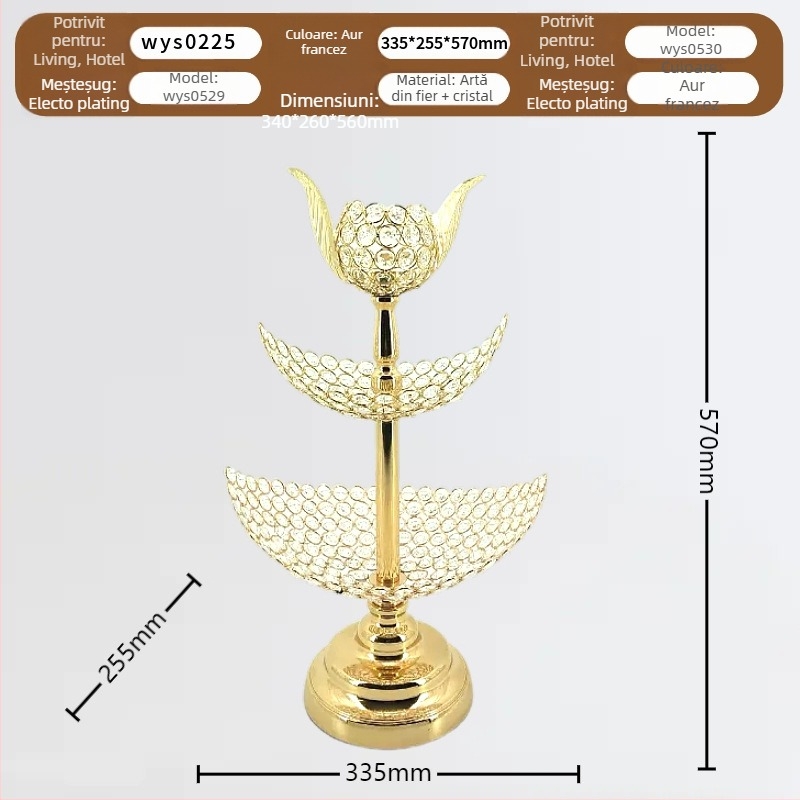 Coș de fructe din metal – stil simplu, european, marca Fruit Plate, lansare 2025