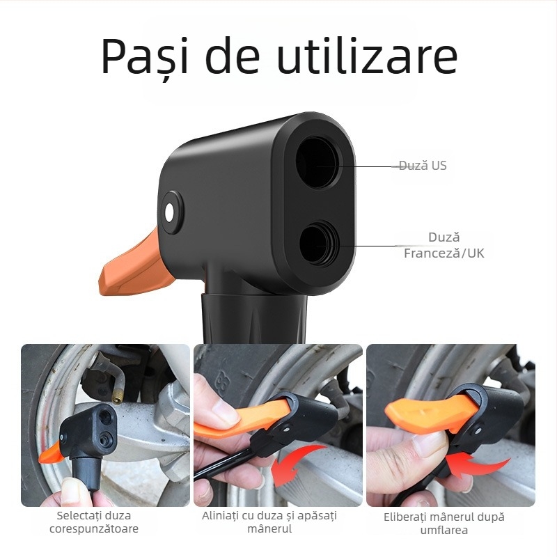 Duză de aer din PVC pentru pompă de bicicletă, marca Captain of the Tower, etichetă privată licențiată