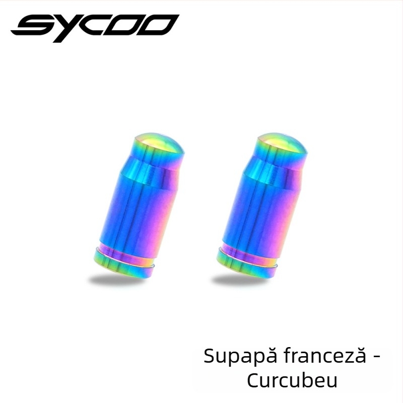 Sycoo Capac Presta din aliaj de titan pentru bicicletă de munte, protecție împotriva prafului