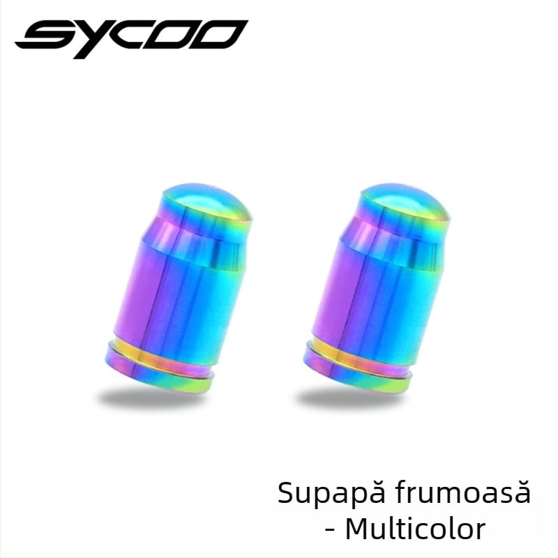 Sycoo Capac Presta din aliaj de titan pentru bicicletă de munte, protecție împotriva prafului