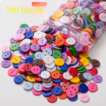 Set colorat de nasturi snap pentru haine - material plastic ecologic, nasturi rotunzi, potrivit pentru pantaloni, haine și ținute de stil chinezesc
