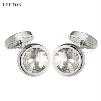 Butoni de mansetă din cupru, unisex, formă rotundă, cristale de ametist, placare electrolitică