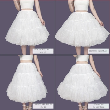 Lolita Petticoat, Boneless Bustle, Soft Gauze Mid-Length, Îmbrăcăminte pentru adulți, Aobai Beautiful Clothes, Vara 2025