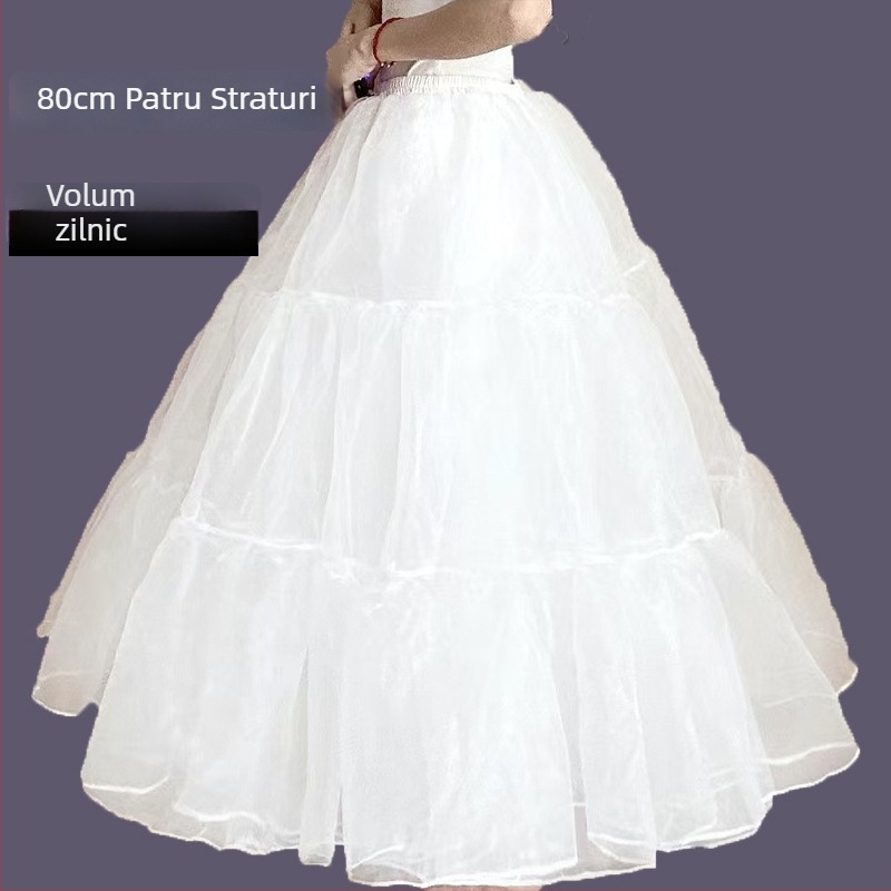Lolita Petticoat, Boneless Bustle, Soft Gauze Mid-Length, Îmbrăcăminte pentru adulți, Aobai Beautiful Clothes, Vara 2025