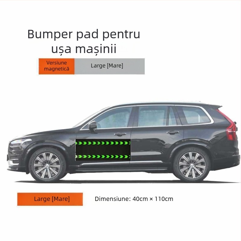 Pad magnetic pentru ușa mașinii, protecție anti-coliziune și zgârieturi, cu 12 puncte magnetice
