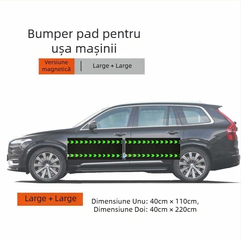 Pad magnetic pentru ușa mașinii, protecție anti-coliziune și zgârieturi, cu 12 puncte magnetice